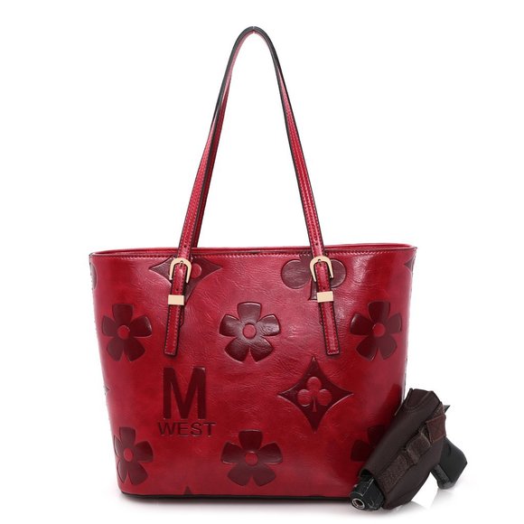Montana West Handbags - Montana West Red Tote Bag (NEW)